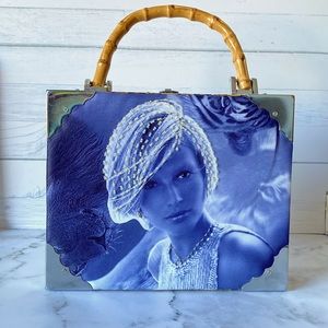 Handmade Marlbara Cigar Box Purse – Unique Fabric Design